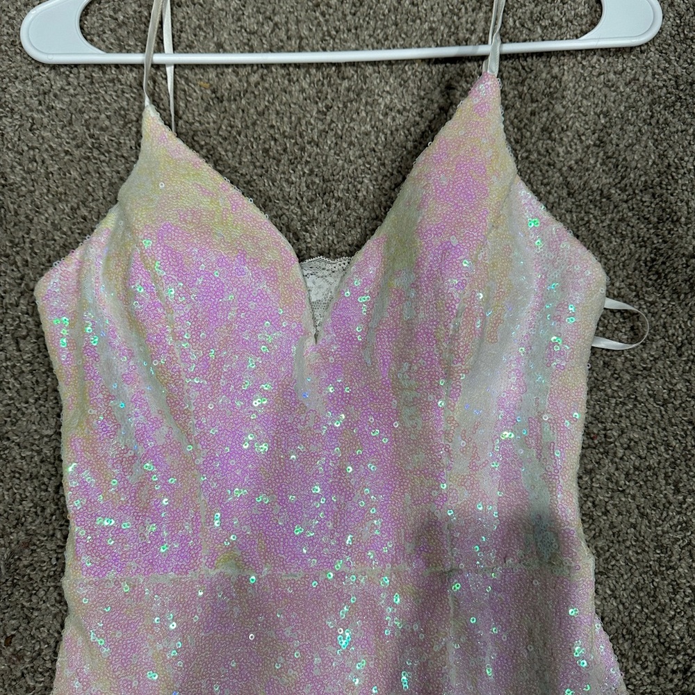 Colorful prom dress! Sparkly and beautiful